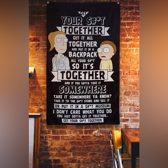 Calhoun Rick and Morty Wall Banner - Picture 2 of 2